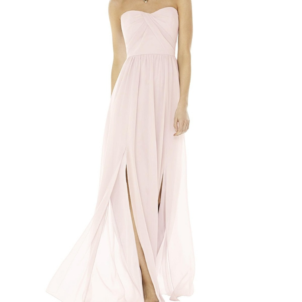 Social Bridesmaid Strapless Georgette Gown